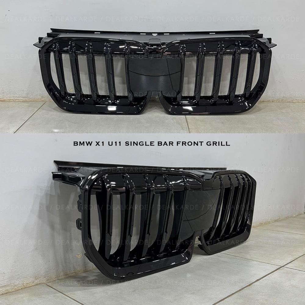  Single Bar Glossy Black Front Grill Suitable For BMW X1 U11
