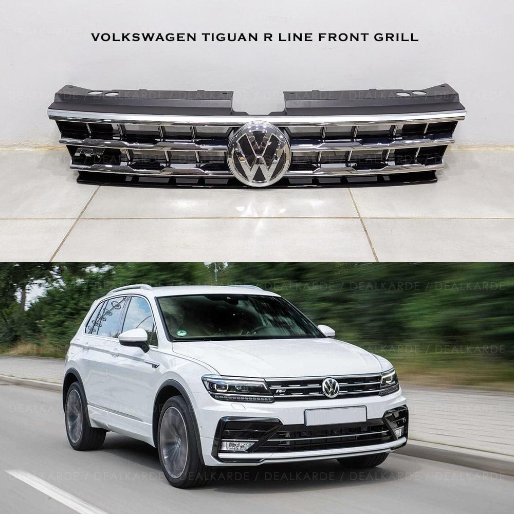  R Line Black Front Grill Suitable For Volkswagen Tiguan