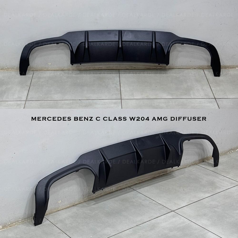 AMG Diffuser Compatible For Mercedes Benz C Class W204 