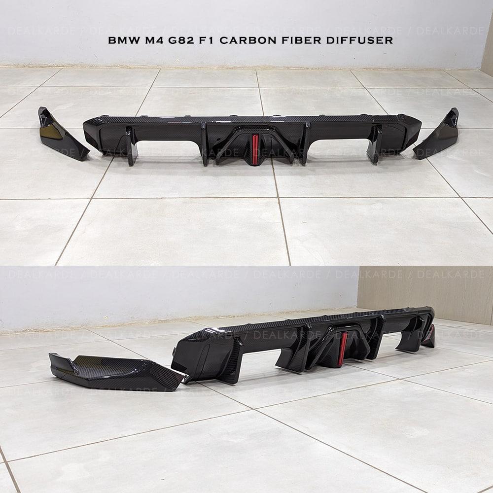 F1 Carbon Fiber Diffuser Compatible For BMW M4 G82 Pre LCI