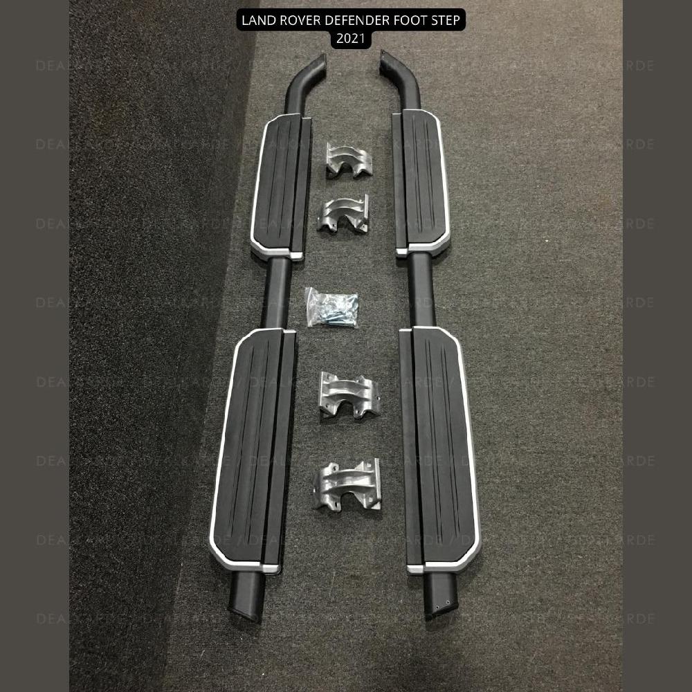  Silver Running Board Suitable For Land Rover Defender 2021